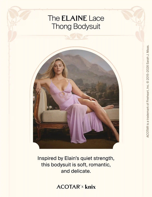 The Elain Lace Thong Bodysuit