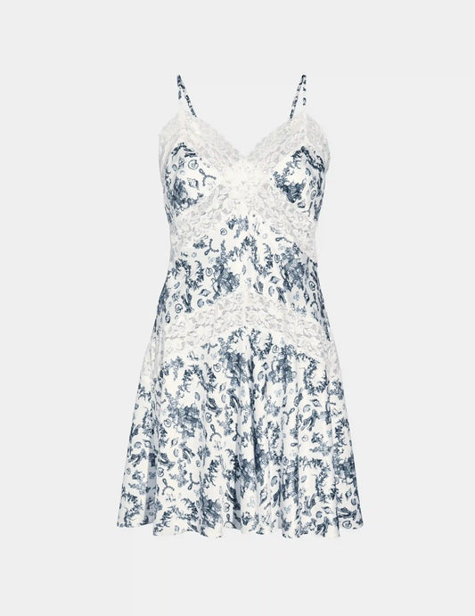 Satin & Lace Slip Dress