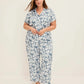 Stretch Satin Short Sleeve Sleep Set
