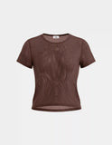 Mesh Short Sleeve Top
