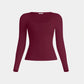 SculptRib™ Cotton Long Sleeve Top