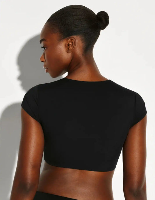 Sculpt Short Sleeve Swim Top