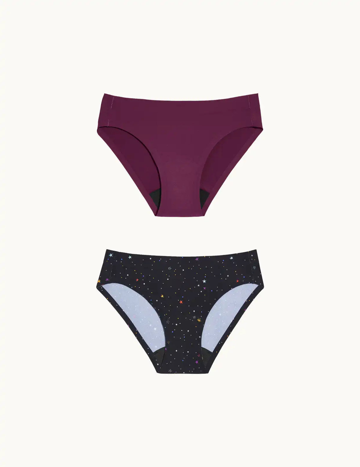 Teen Light Leakproof No-Show Bikini 2-Pack - Last Call
