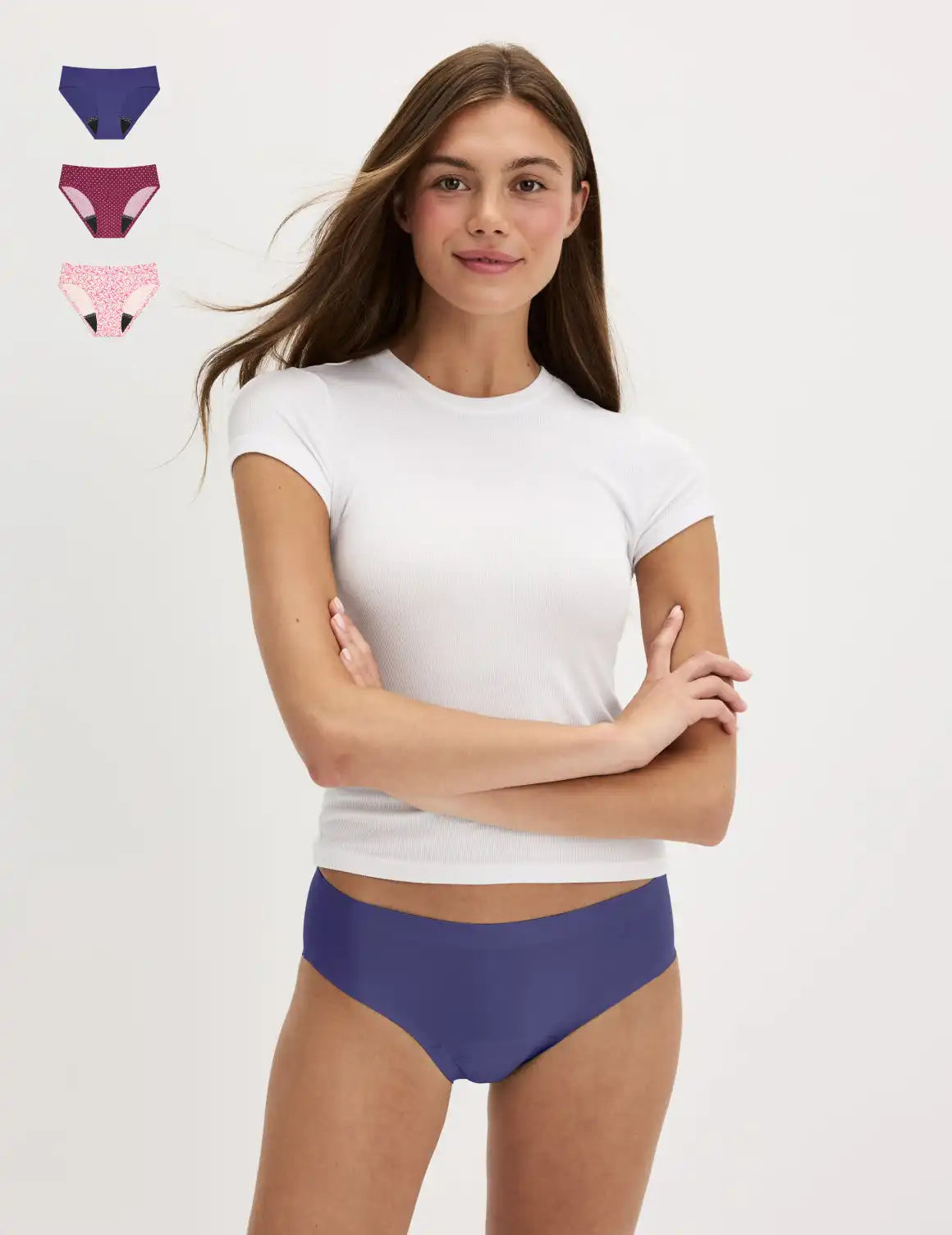 Teen Leakproof UltraThin No-Show Bikini 3-Pack