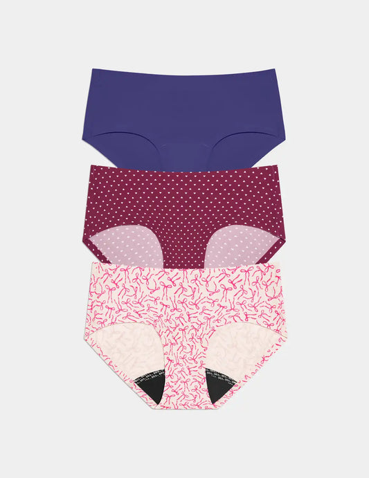 Teen Leakproof UltraThin No-Show Boyshort 3-Pack - Last Call