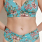Sculpt Ruched Deep V Bikini Top