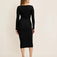 SculptRib™ Cotton Henley Dress