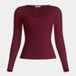 SculptRib™ Cotton Long Sleeve Top