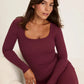 SculptRib™ Cotton Long Sleeve Top