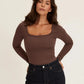 SculptRib™ Cotton Long Sleeve Top