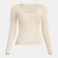 SculptRib™ Cotton Long Sleeve Top