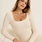 SculptRib™ Cotton Long Sleeve Top