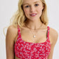 Teen Square Neck Scoop Bikini Top