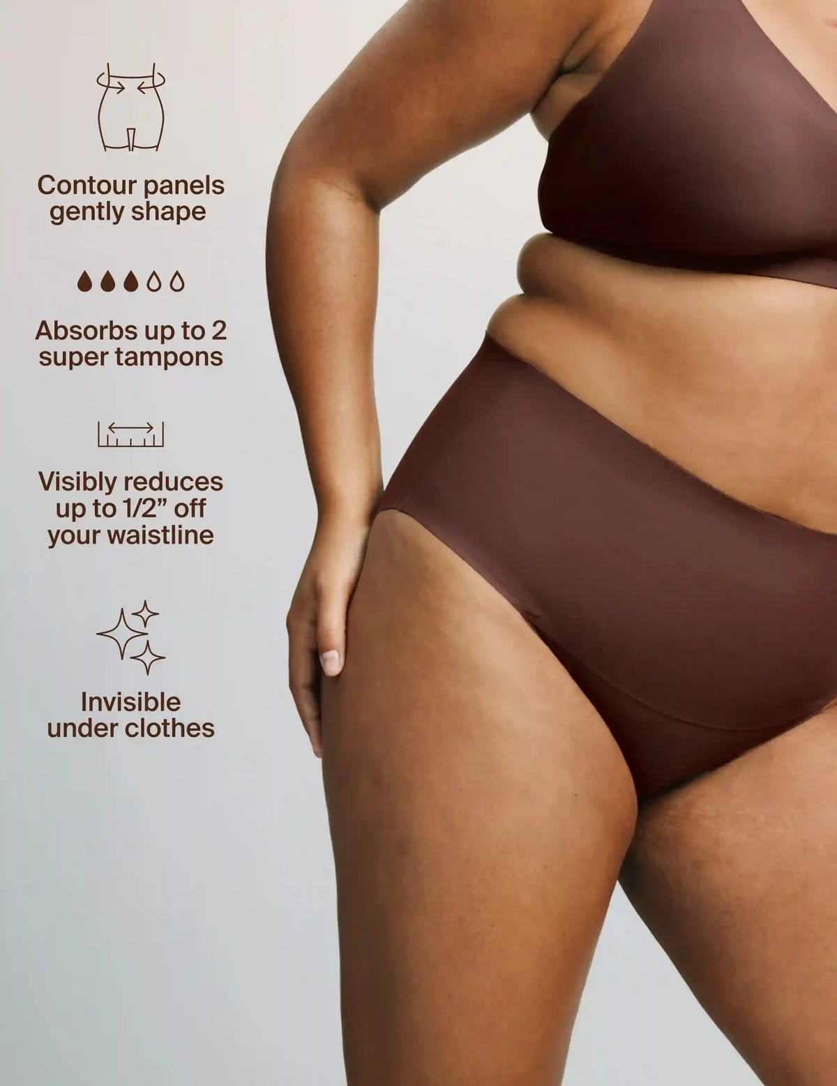 Leakproof Shape & Smooth High Rise